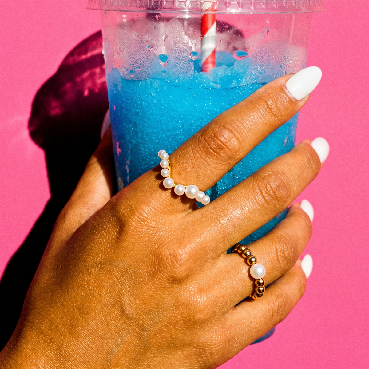 Pearl Curve Ring