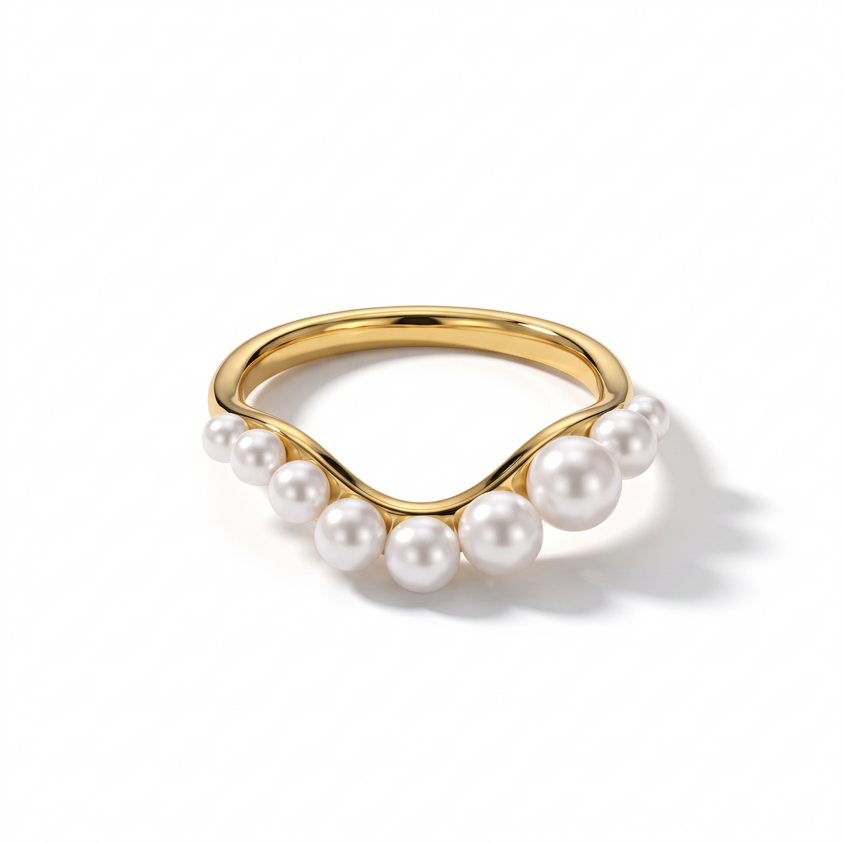 Pearl Curve Ring