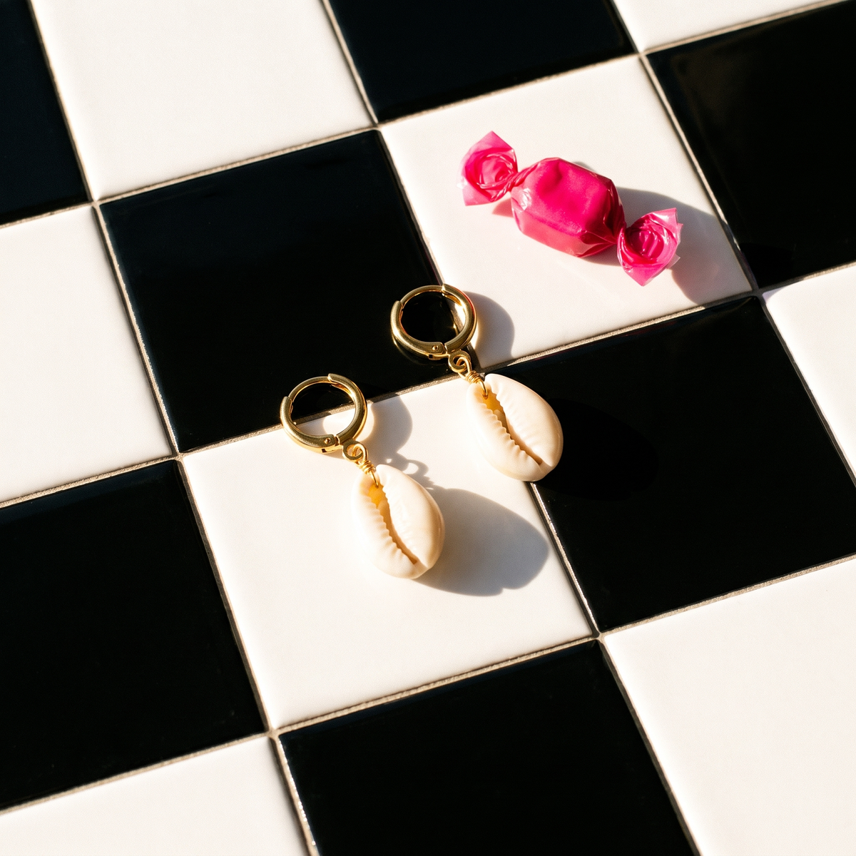 Ocean Cowrie Earrings