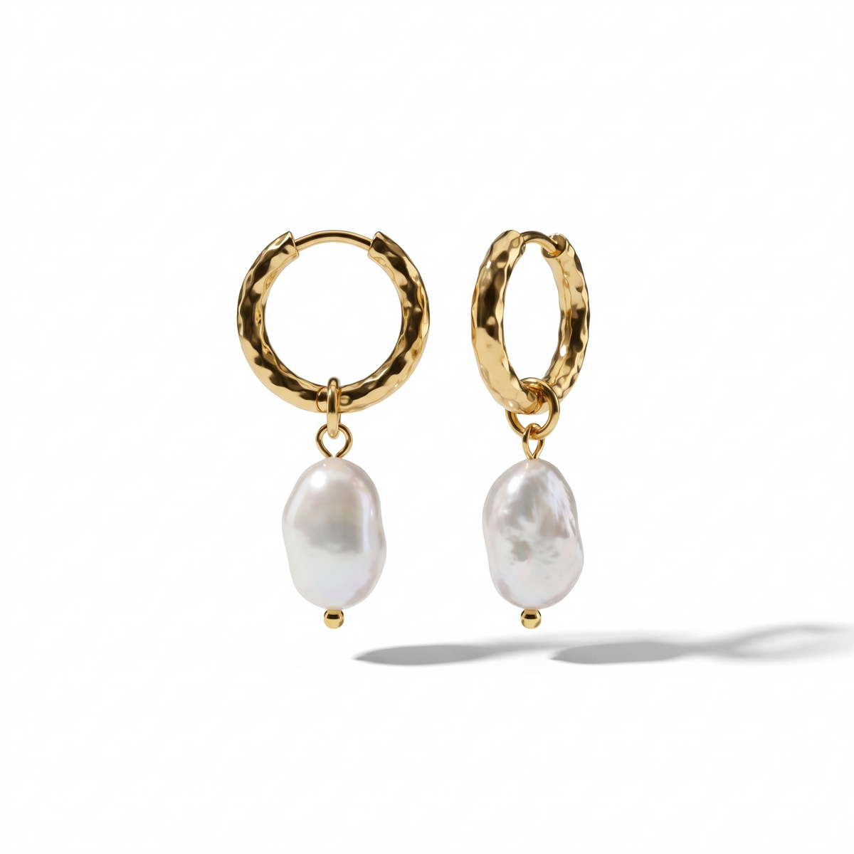 Tidal Pearl Hoops