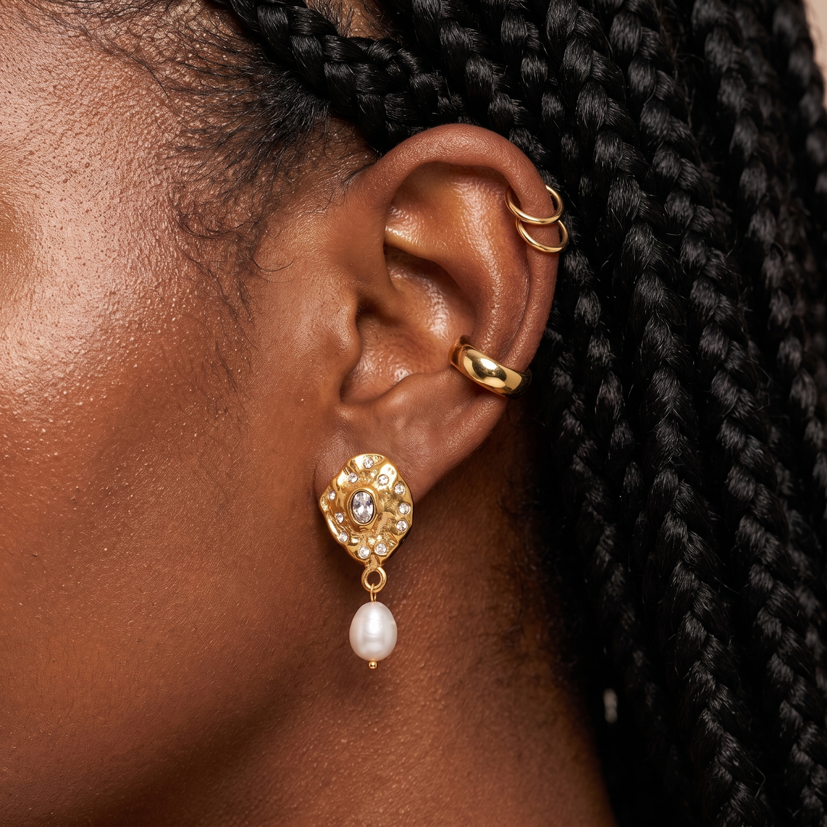 Organic Pearl Studs