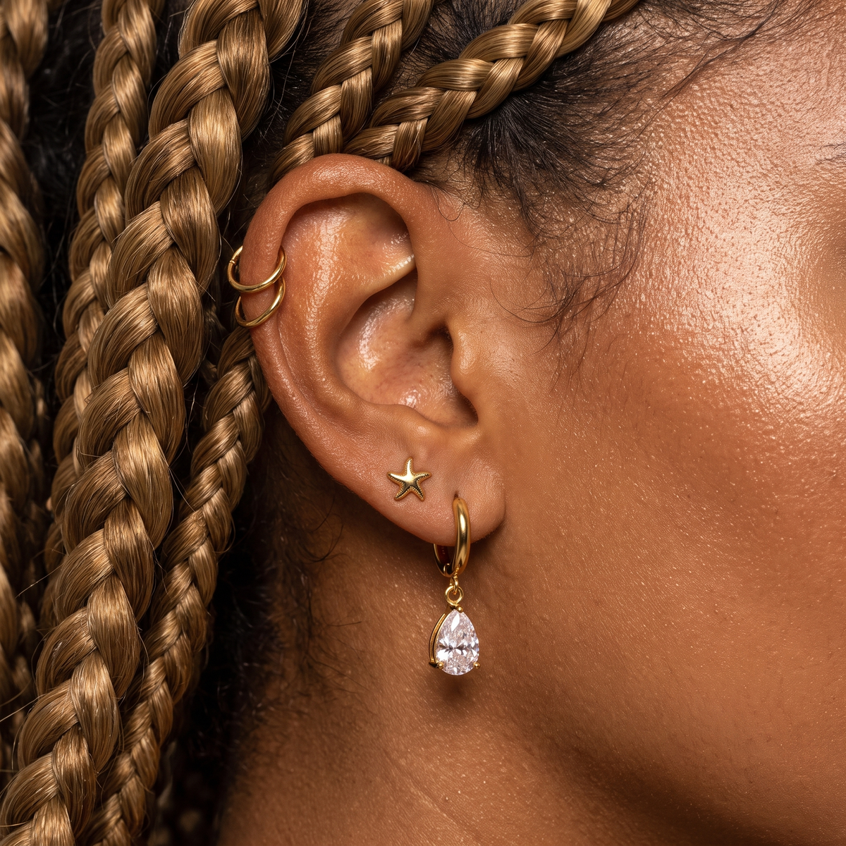 Crystal Hoops