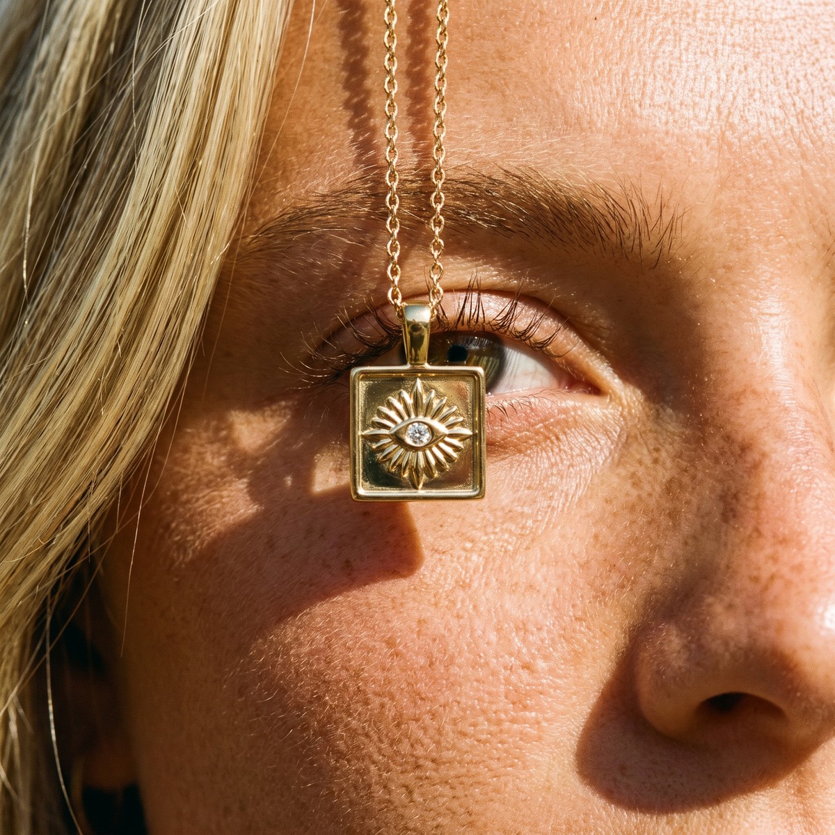 Golden Eye Necklace