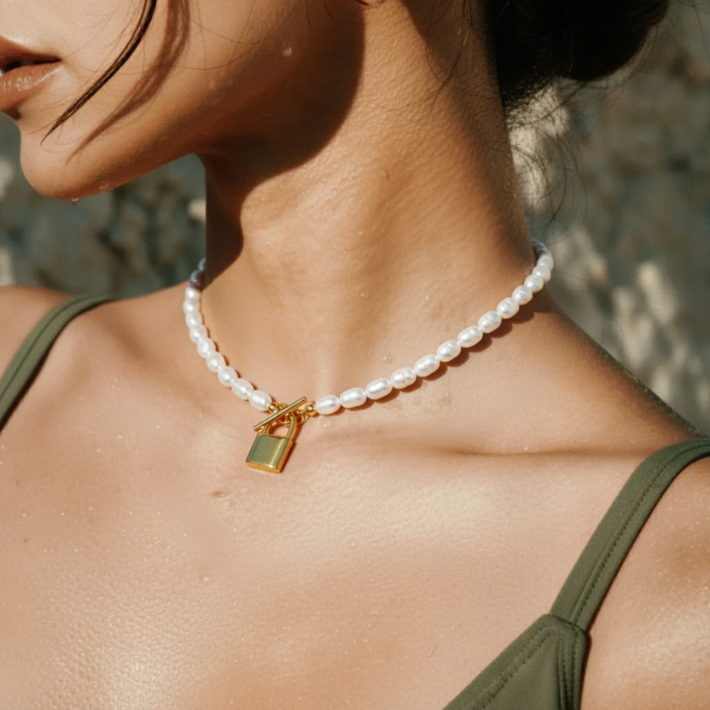 Pearl Lock Choker