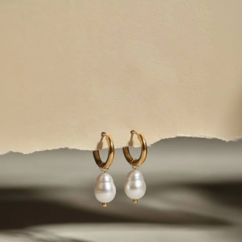 Pearl Hoops