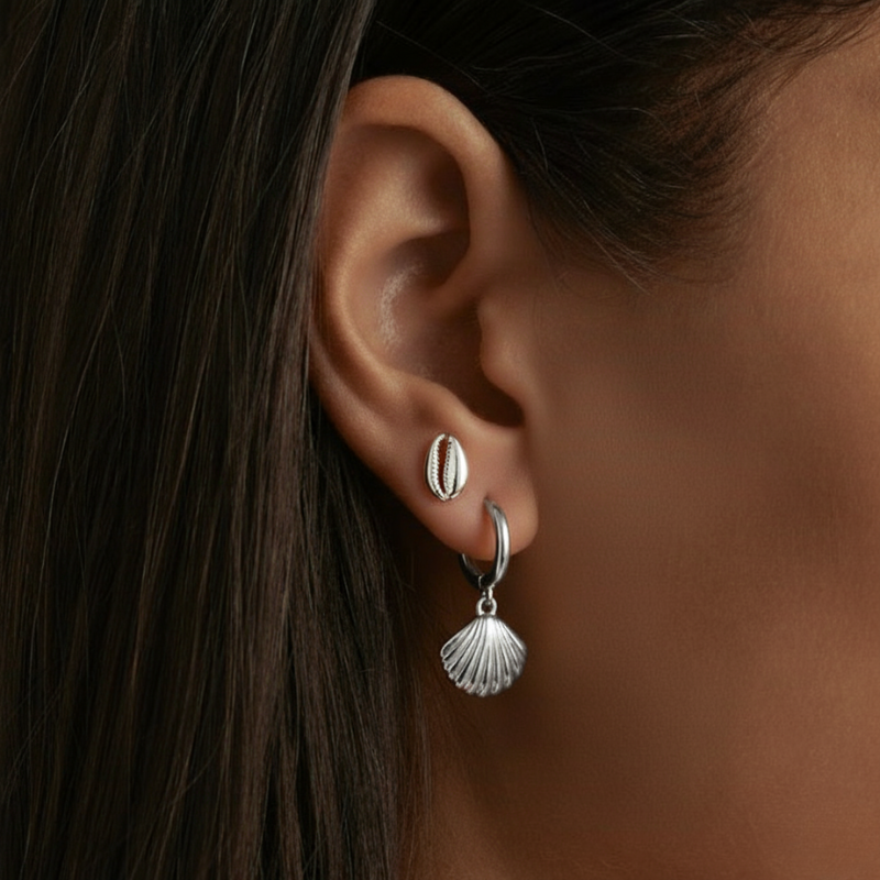 Cowrie Studs
