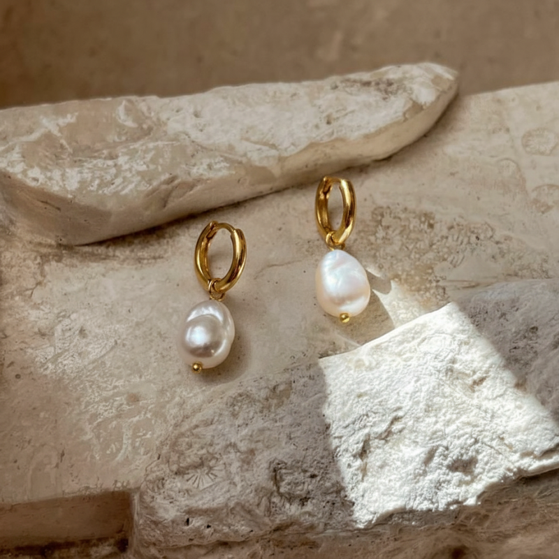 Pearl Hoops