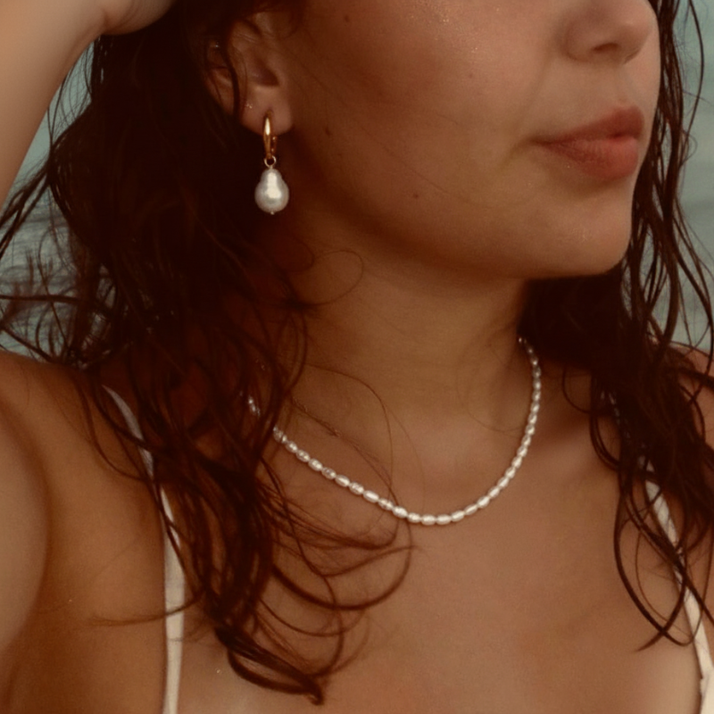 Pearl Hoops