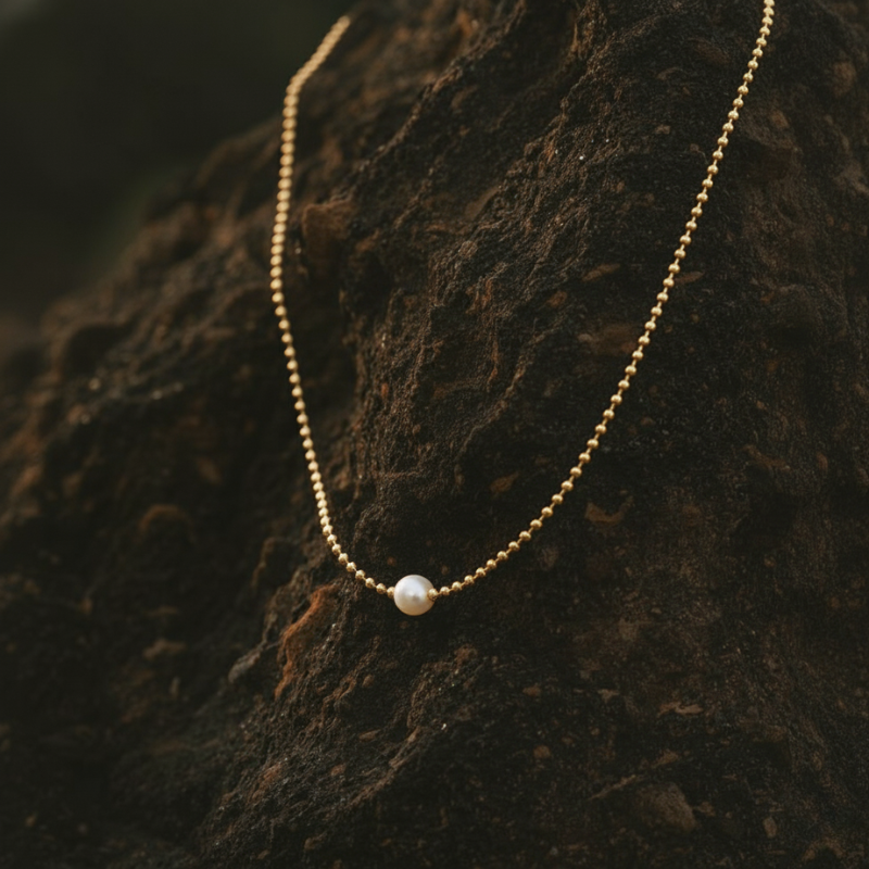 Golden Pearl Choker