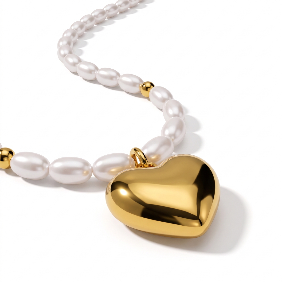 Heart Pearl Choker
