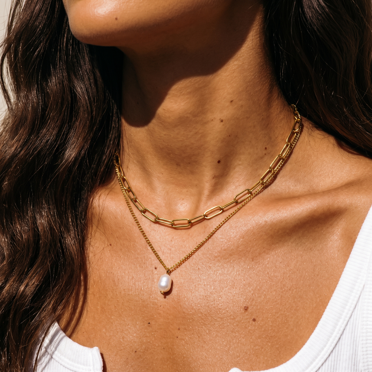 Layered Pearl Necklace