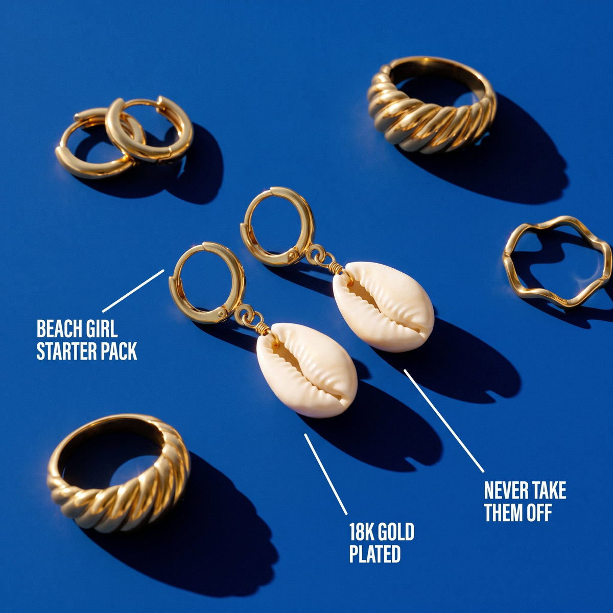 Ocean Cowrie Earrings
