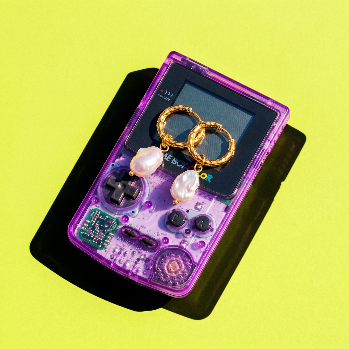 Tidal Pearl Hoops