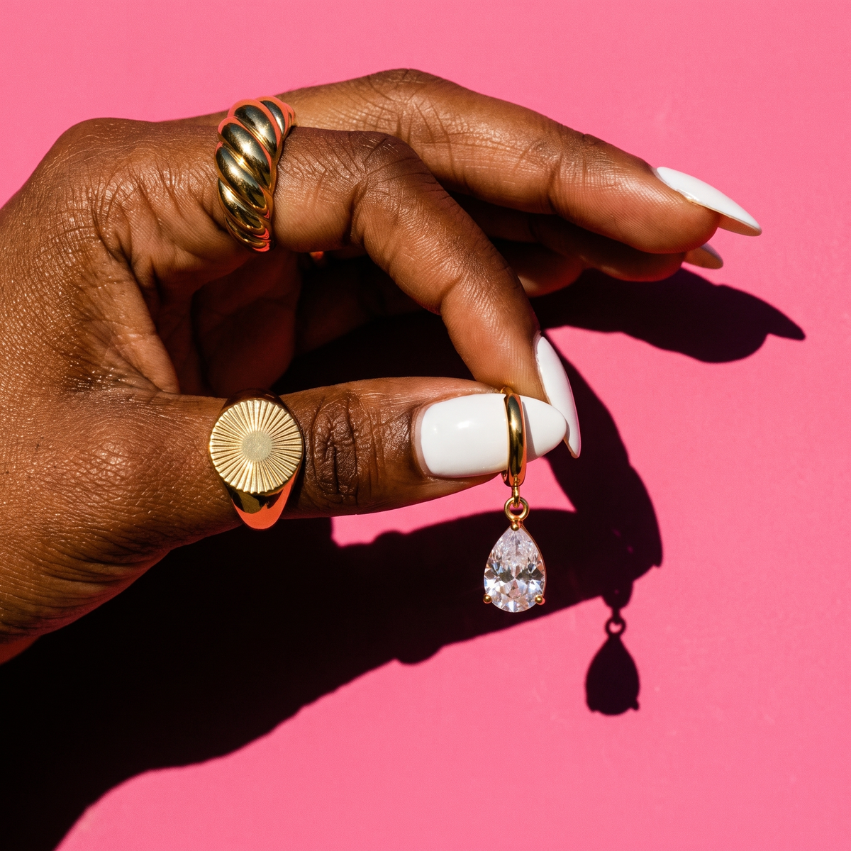 Crystal Hoops
