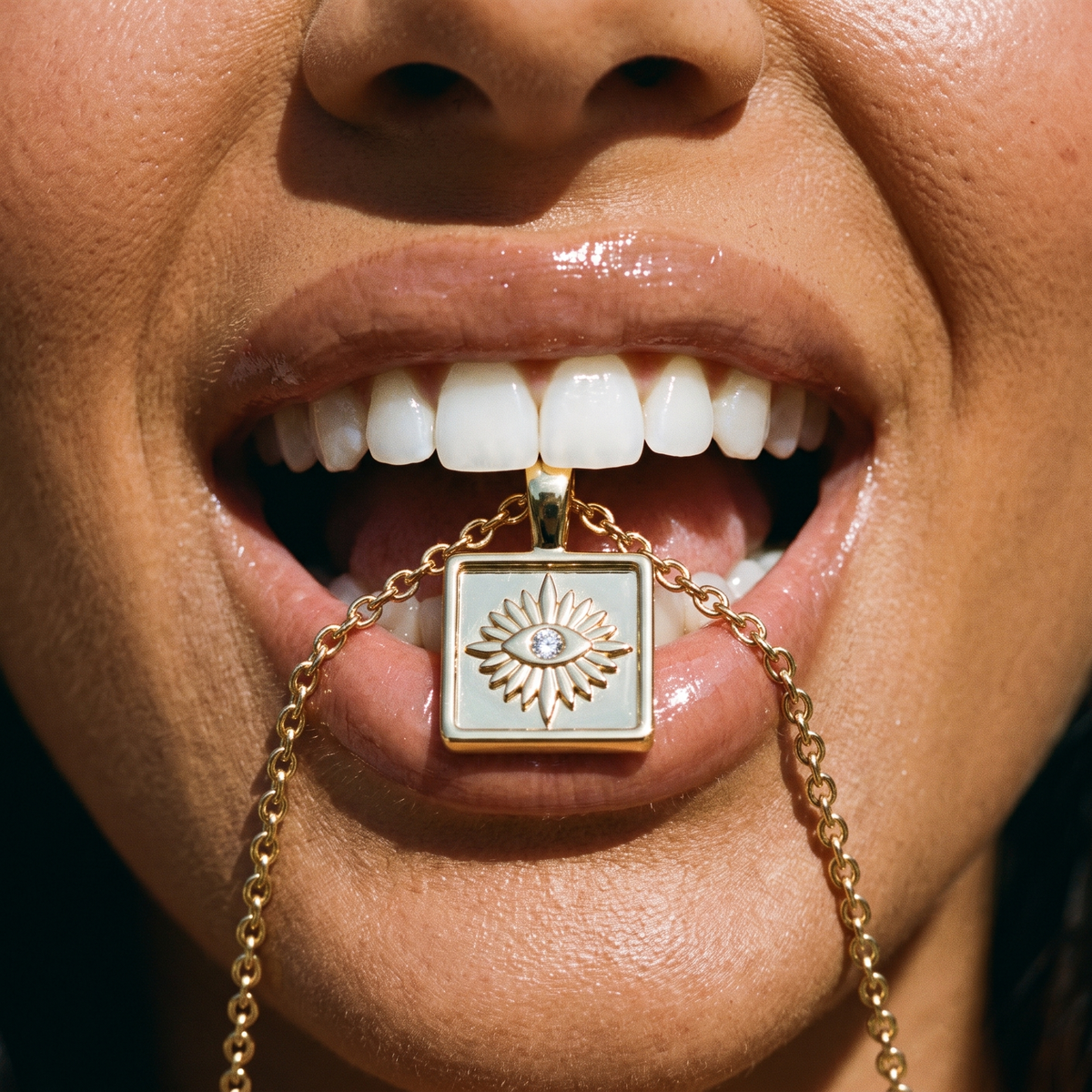 Golden Eye Necklace