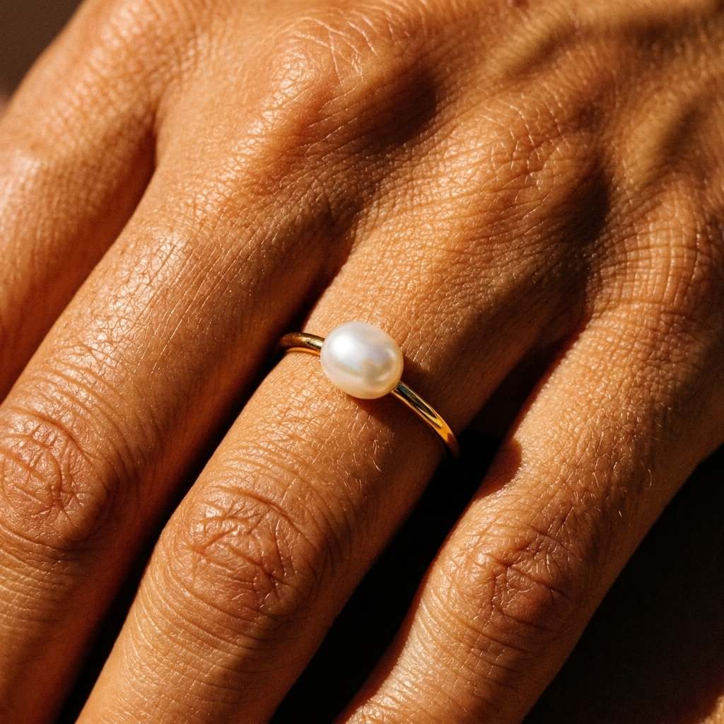 Dainty Pearl Ring